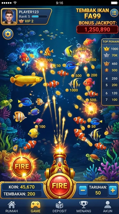 Galeri pratinjau visual fa99 build APK resmi terbaru